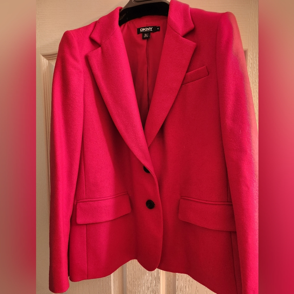 DKNY Pink Blazer, Sz 10 GUC